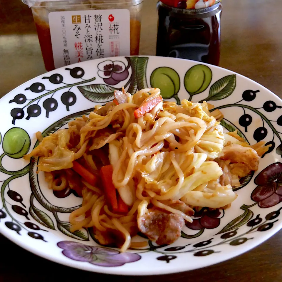 Snapdishの料理写真:♪回鍋肉風焼きうどん♪|ぼるぴぃ〜さん