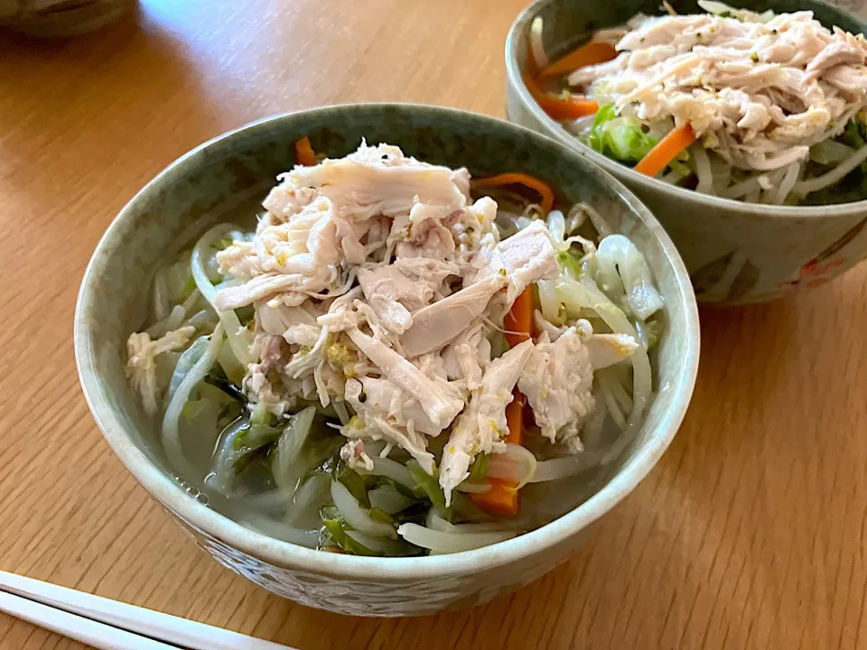 ＊クリスマスリメイク🎄柚子塩チキンのあっさりラーメン🍜＊|＊抹茶＊さん