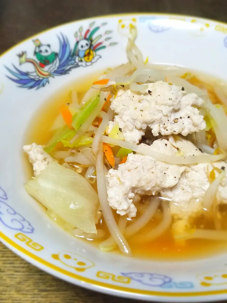 パパ作👨鶏ひき肉とカット野菜のクッパ|ぱんだのままんさん