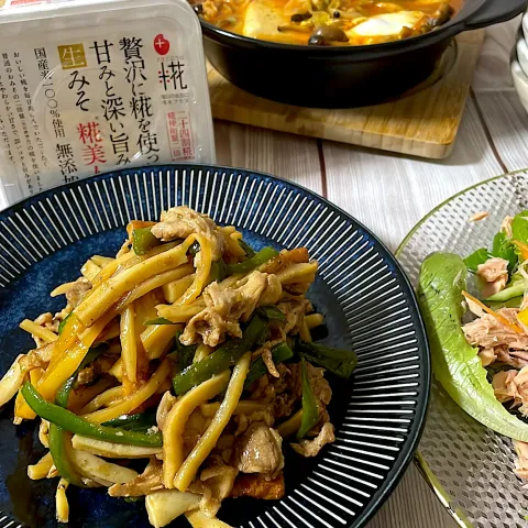 「万能味ソースで中華」を使ってみたSnapdishの料理・レシピ写真:万能味ソースでかさ増し青椒肉絲✨今年もありがとうございました🙇‍♀️