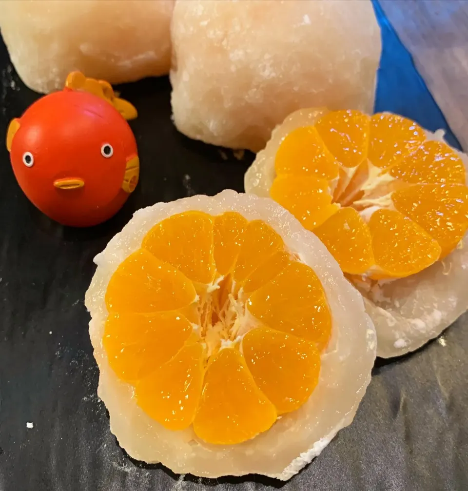 求肥で包んで、みかん大福🍊|みっこちゃんさん