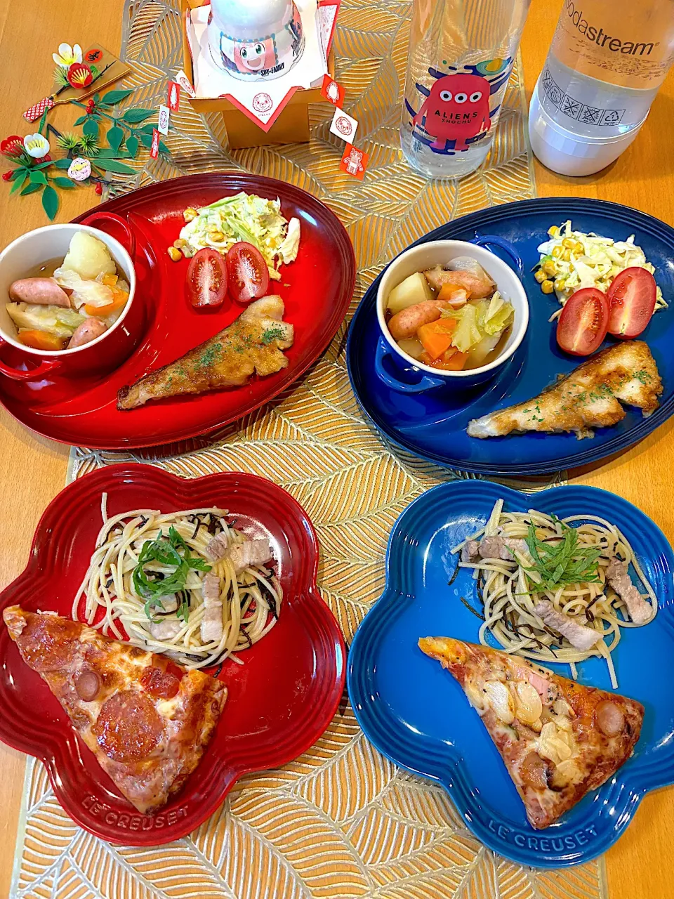 Snapdishの料理写真:🍴𓈒𓂂𓏸塩昆布のパスタとタラのムニエル|あみかさん