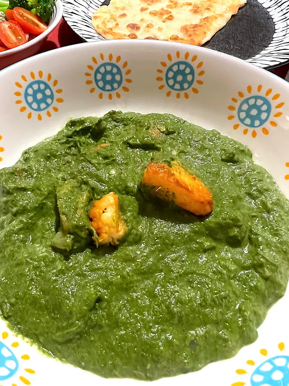 Snapdishの料理写真:Palak Paneer / ほうれん草のカレー|Sayaka Jinsenji Huletteさん