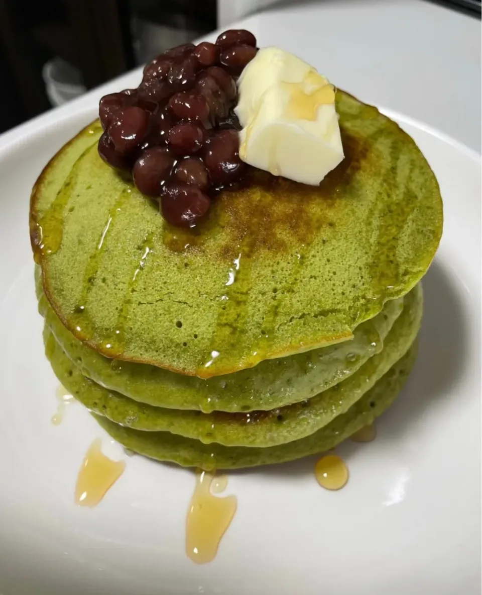 抹茶🍵のパンケーキ|さっちーさん