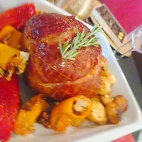 Gammon  and stuffed peppers|celeka goqwanaさん