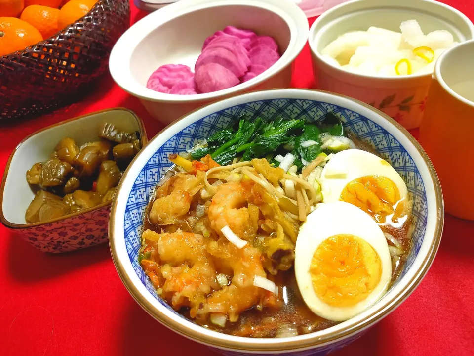 実家で年越し蕎麦♪|えっこさん