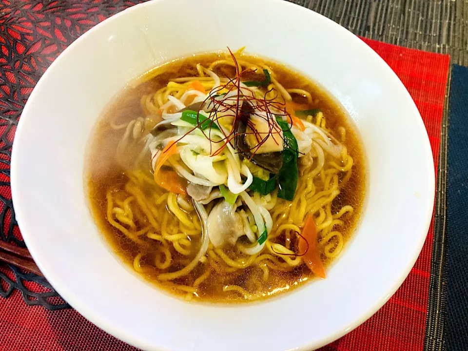 もやしあんかけ醤油ラーメン|ゆきえもんさん