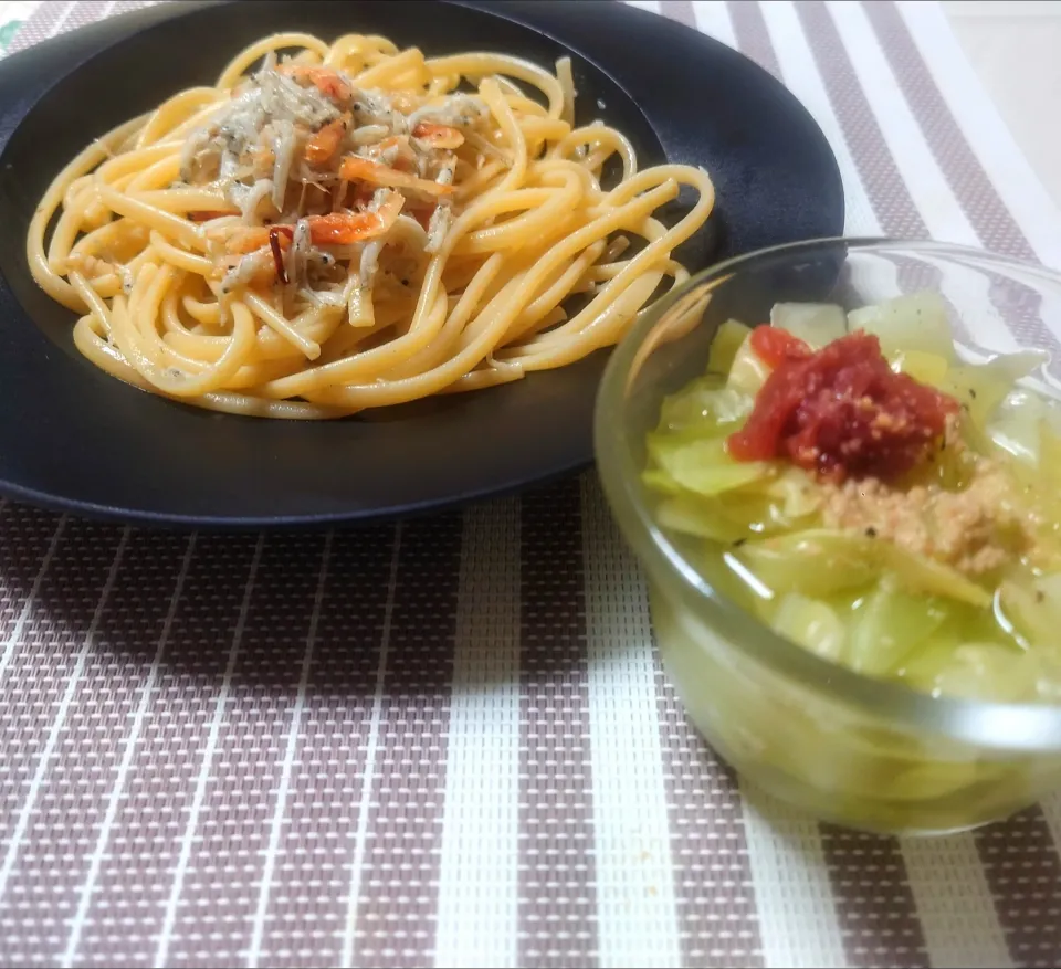 桜海老じゃこdeペペロン
梅と甘藍のブイヨン|マギーさん