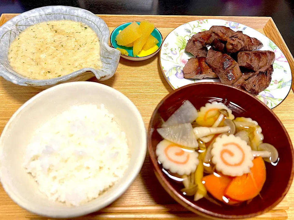 三日とろろは牛タン定食♪|ぴーまんさん