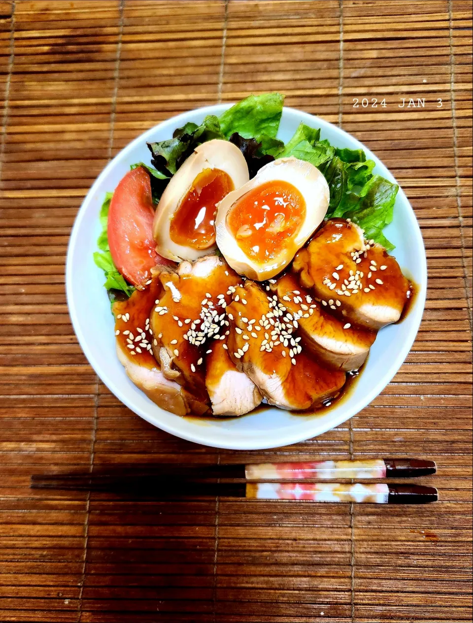 鶏むね肉のチャーシュー丼|かのりさん