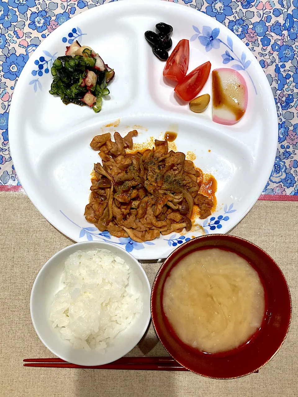 ポークケチャップとたこの酢の物|おしゃべり献立さん