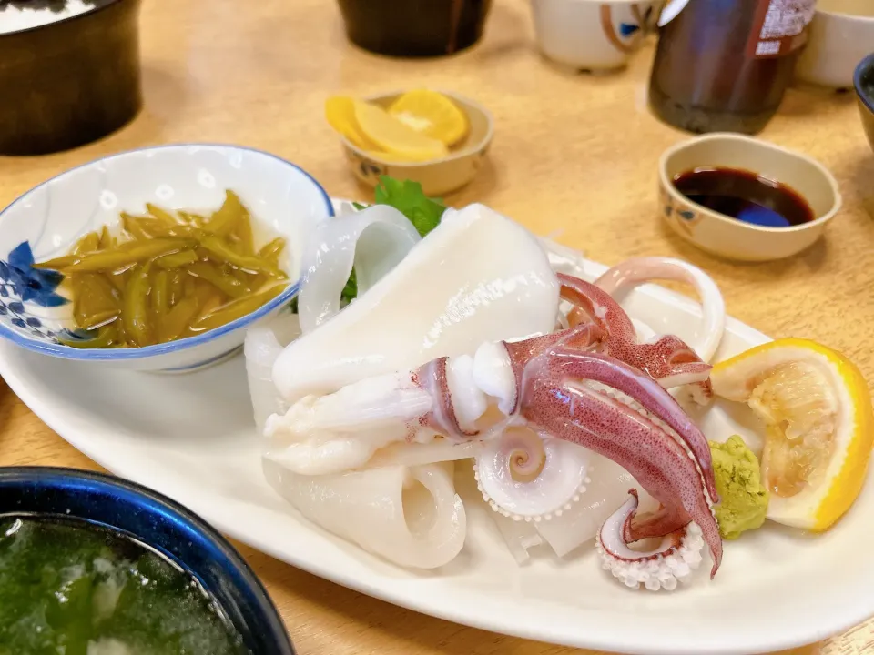 やりいかの刺身定食|りえこさん