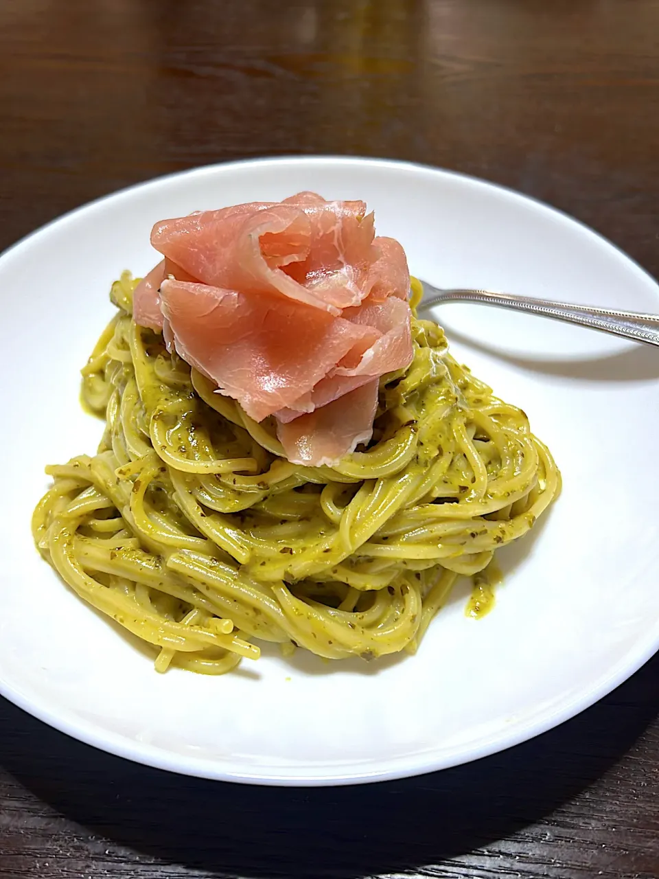 Pesto pasta and fresh ham|chafoodisloveさん