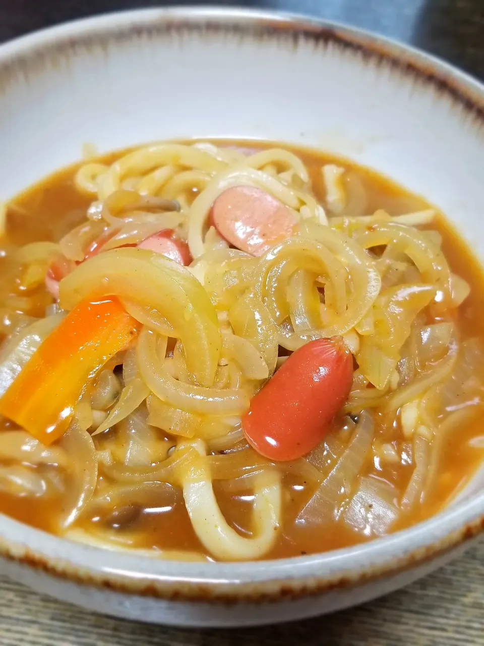 Snapdishの料理写真:パパ作👨カレーうどん|ぱんだのままんさん