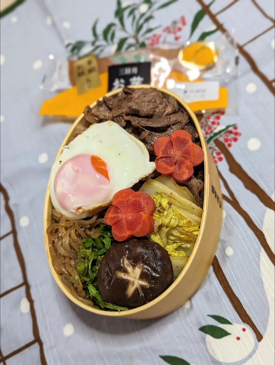 本日のお弁当〜すき焼き弁当|f.1125beさん