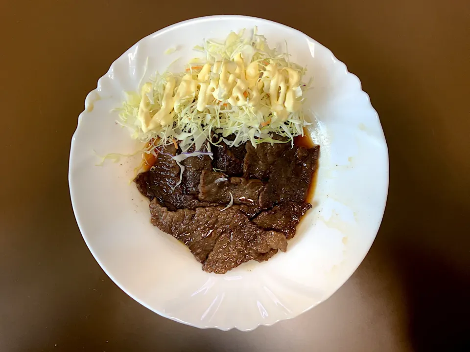 牛肉バラ焼肉|ばーさんさん