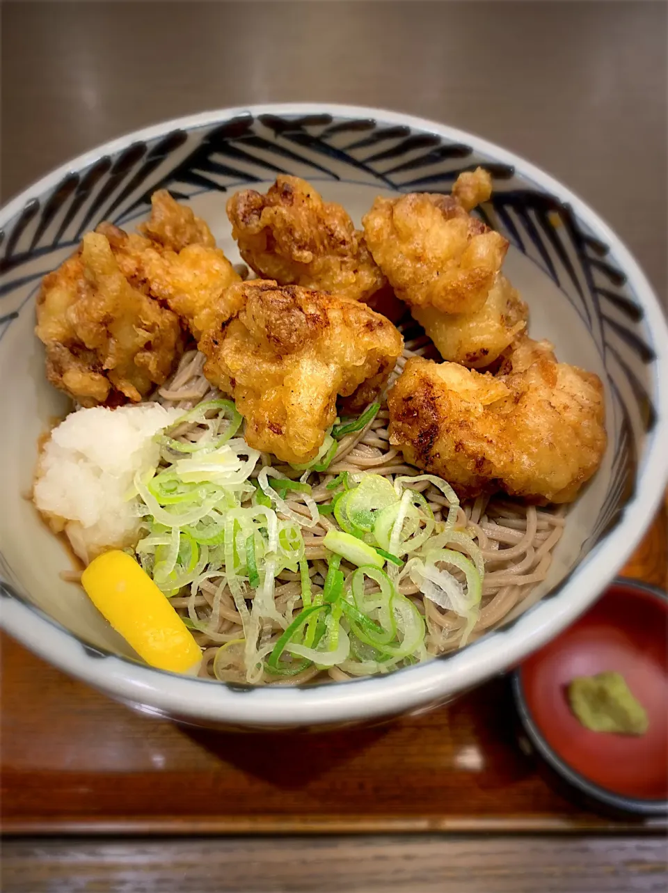 冷やし鶏天そば|みゃ〜・はつさん