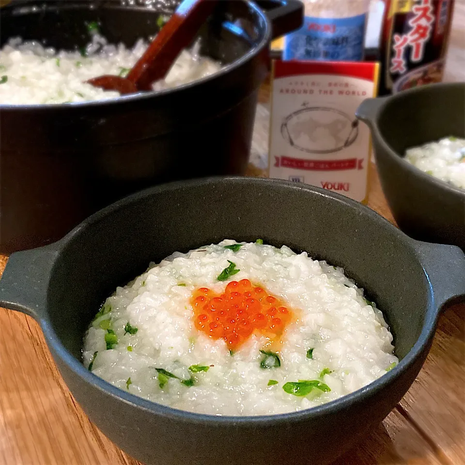 ユウキ食品/化学調味料無添加の貝柱だしで"七草粥"|みずほさん