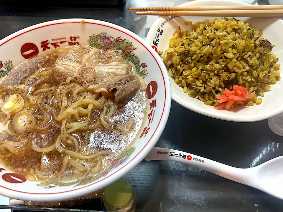 新潟ラーメン 高菜チャーハン|だださん