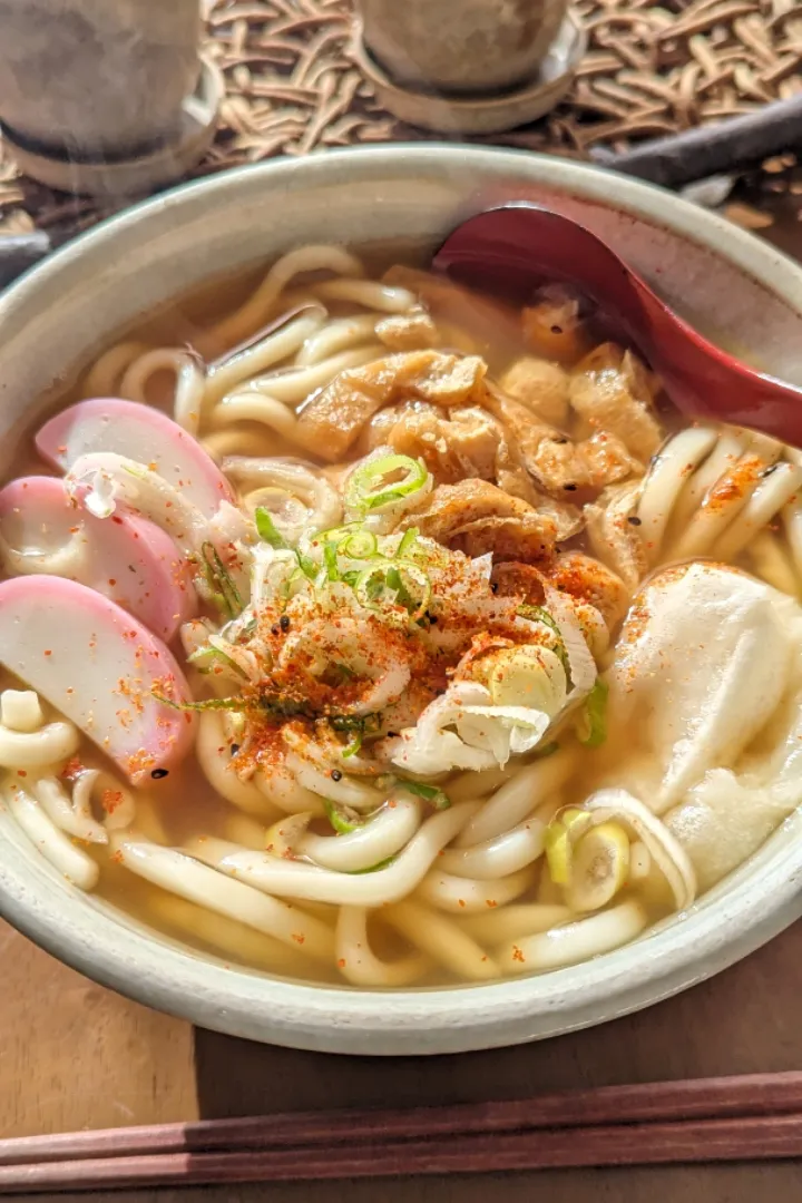 Snapdishの料理写真:刻み揚げで🍻きつね力うどん🍻|miyuki🌱さん