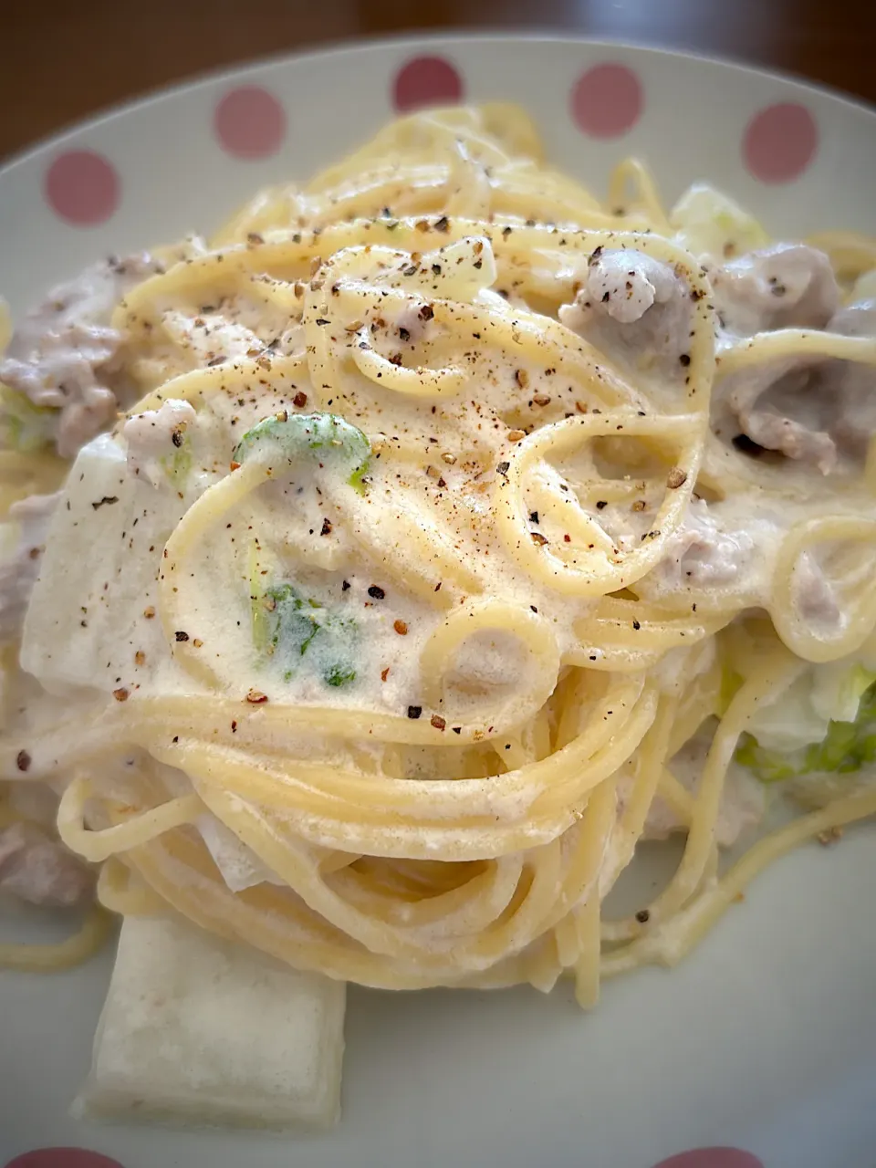 白菜と豚肉のクリームソーススパゲティ|masaさん