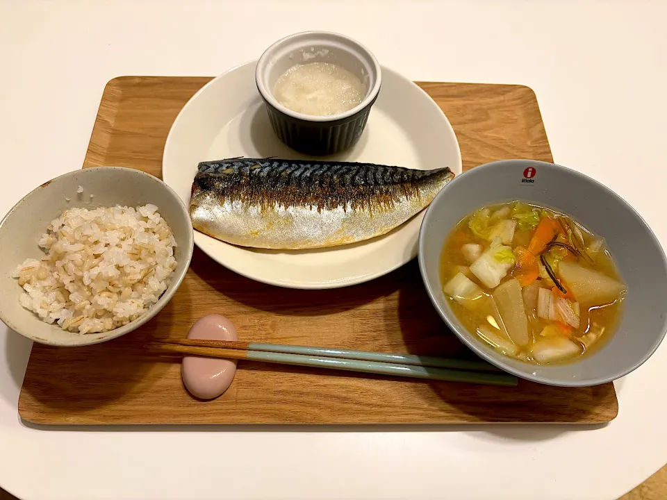 鯖の塩焼き定食|あんぷち🍎さん