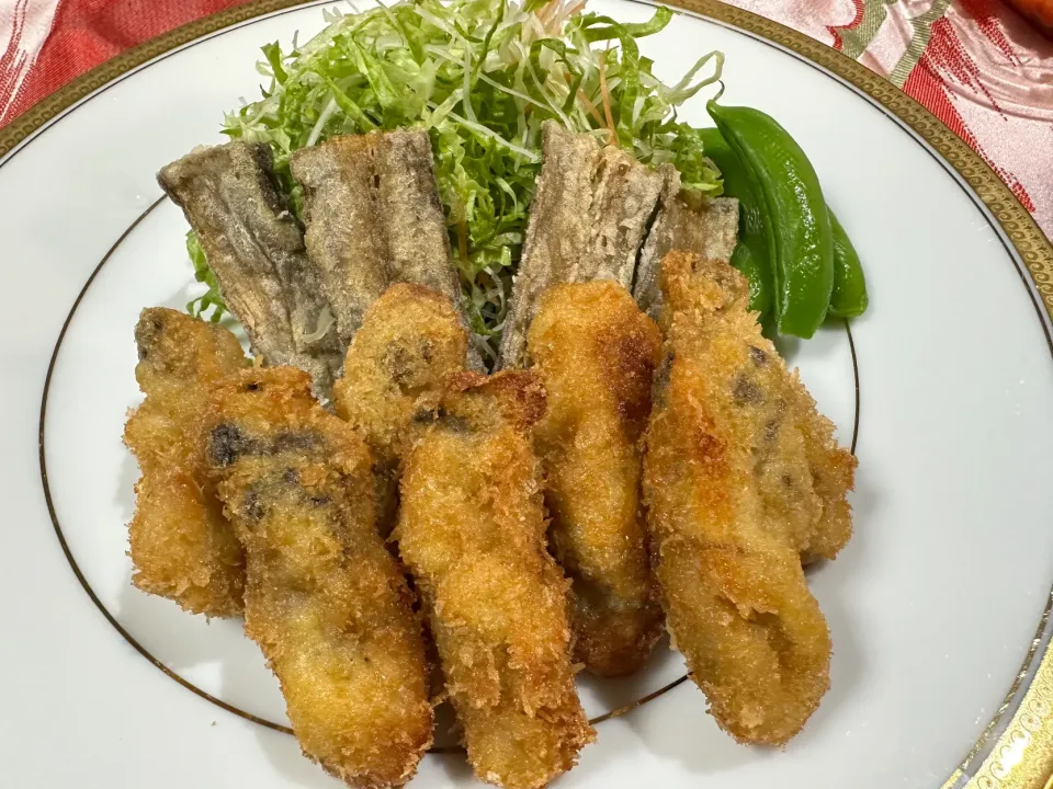 カキフライと牛蒡の唐揚げ|まささん