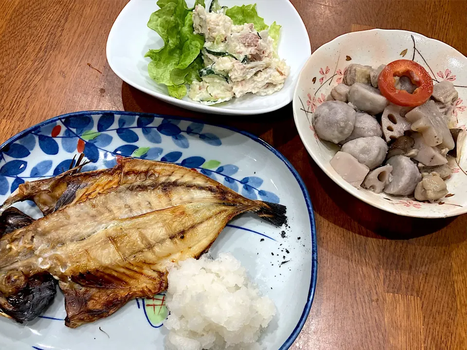 Snapdishの料理写真:年末年始 残り材料で晩ご飯|sakuramochiさん