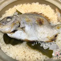 土鍋で鯛めし|パパごはんさん