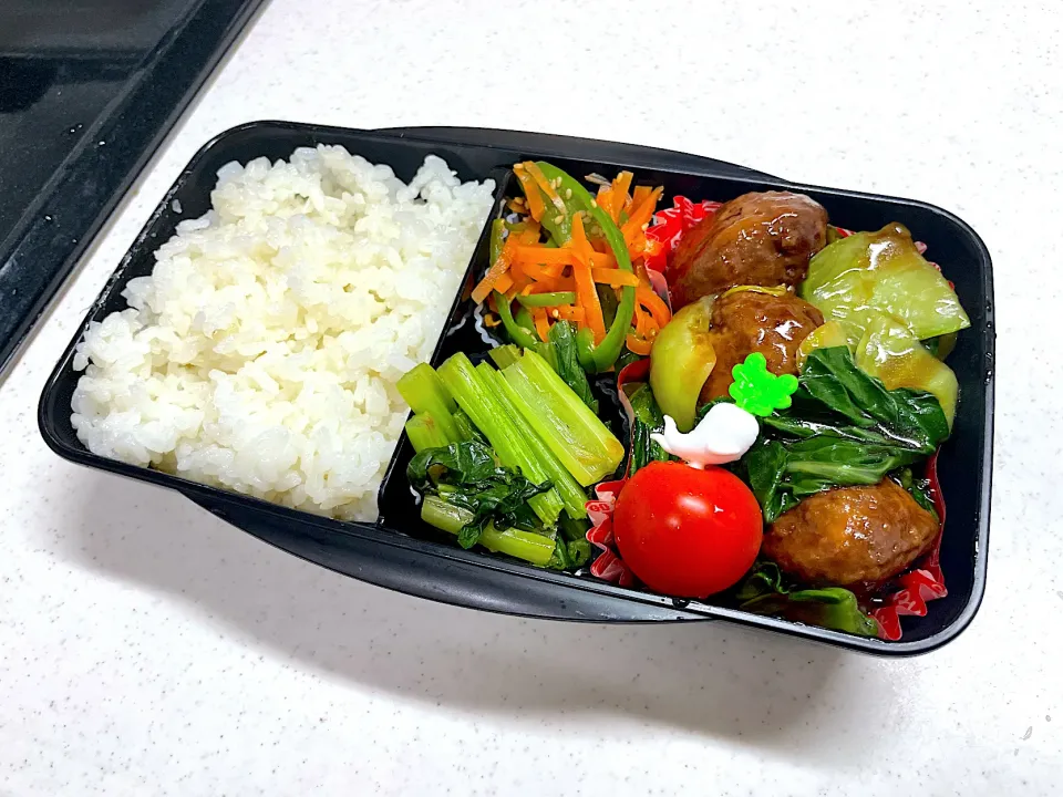 Snapdishの料理写真:1/10 旦那弁当⁂肉団子弁当|ゆさん