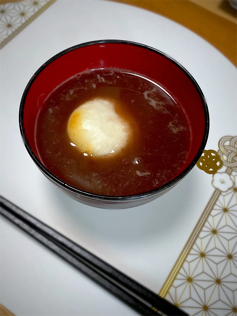 鏡開きでおぜんざい　焼き餅|こまりさん