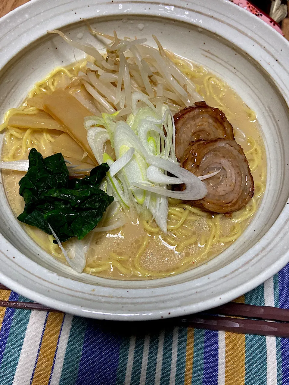 おウチラーメン。即席焼豚。|renharuruさん