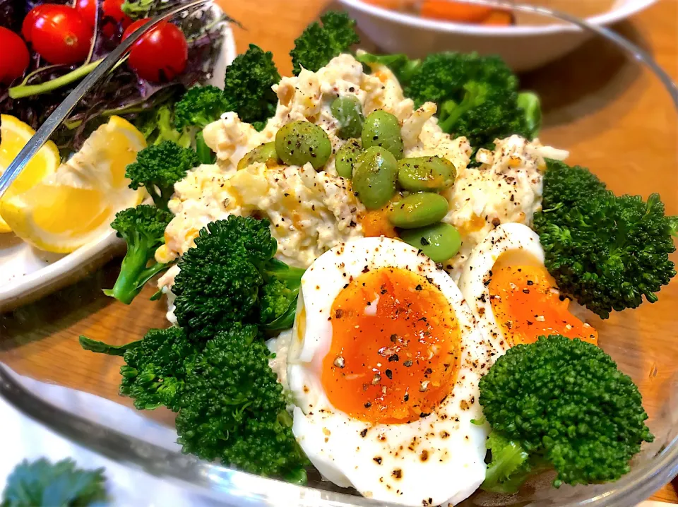 茶豆たっぷりのポテトサラダ|じゅんさんさん