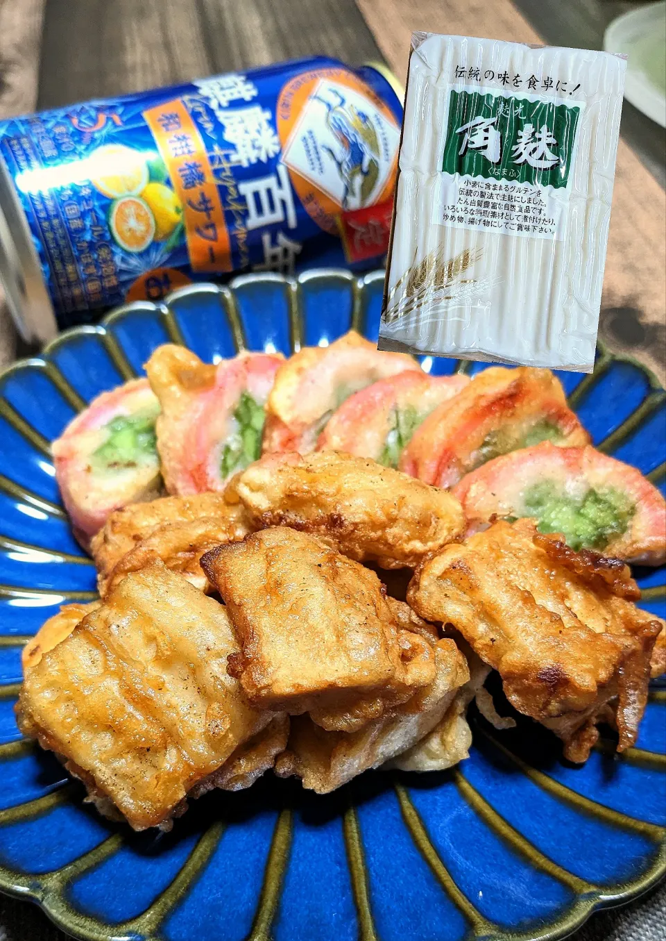 アマイモノ・クウ蔵さんの料理 揚げないからヘルシー！かまぼこの磯辺揚げのレシピ

名古屋名物？角麩の唐揚げ|ひとみんΨ(*´∀｀)Ψさん