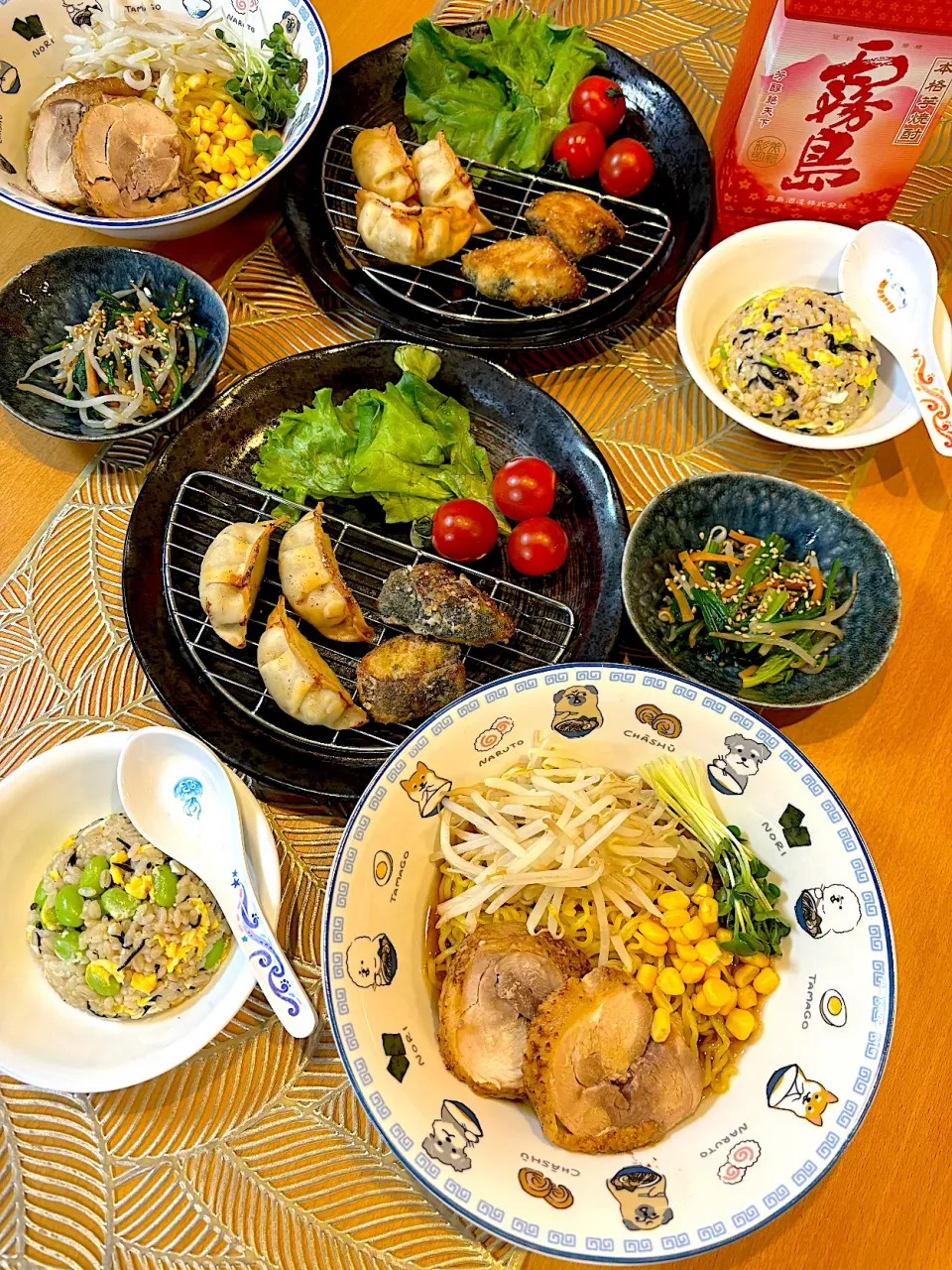 🍴𓈒𓂂𓏸鶏チャーシュー麺とひじきの炒飯|あみかさん