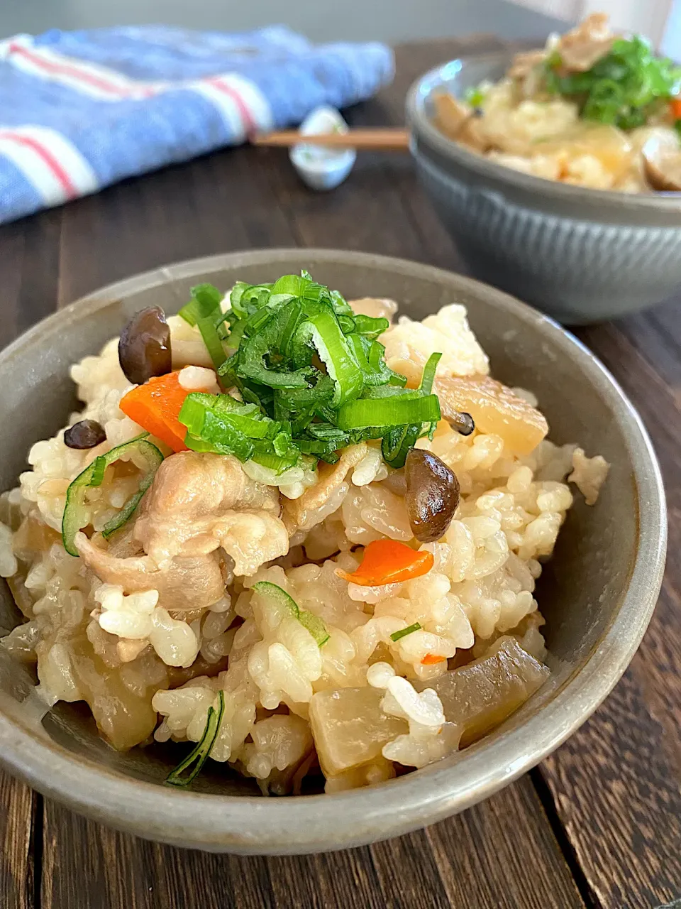 豚バラ大根のおこわ風炊き込みご飯|ちぐあささん