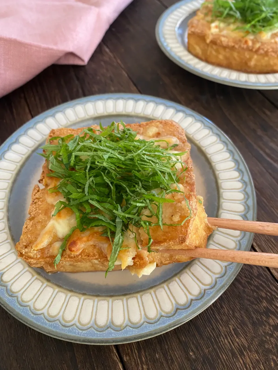 厚揚げ胡麻味噌チーズ焼き|ちぐあささん