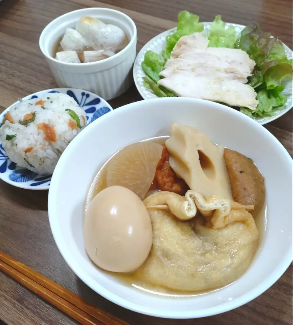 Snapdishの料理写真:鏡開き☆巾着餅おでん|ゆりちさん