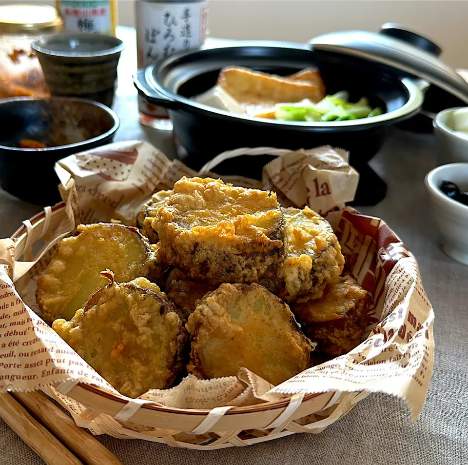 f.1125beさんの料理 焼き芋の天ぷら|くまちゃんさん