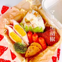 Snapdishの料理写真:おにまる弁当（2024/1/13)|はなみちさん