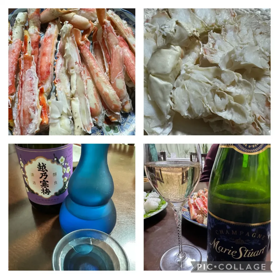 Snapdishの料理写真:タラバとズワイで乾杯🥂　美味しくいただきました。|sniper66さん