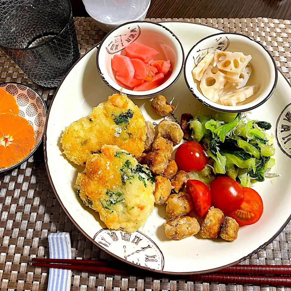 1/13 晩ご飯：海老カツ|ななみんさん