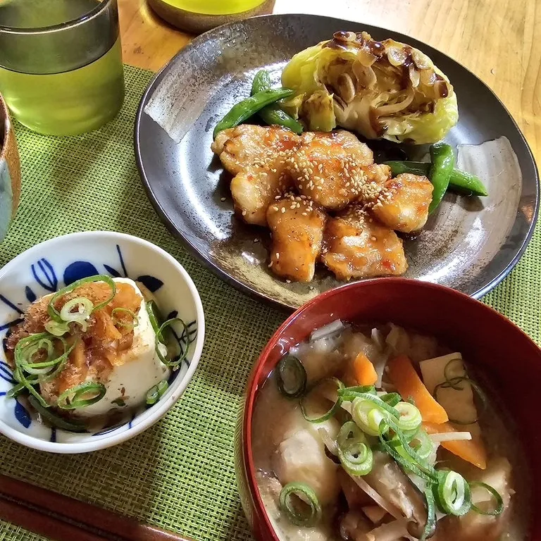 Snapdishの料理写真:夕飯🌃🍴|みきやんさん