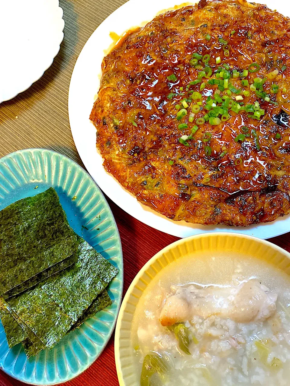 大根餅ちぢみとずぼら参鶏湯で韓国風ご飯♨️|kanomealさん