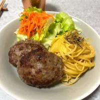 Snapdishの料理写真:ハンバーグプレート|ちぇんみさん