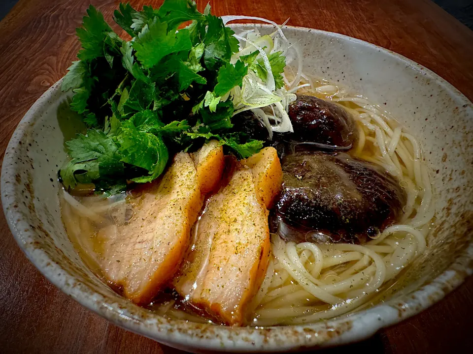 煮豚と椎茸旨煮温めん|半田手延べそうめんの店 阿波や壱兆さん