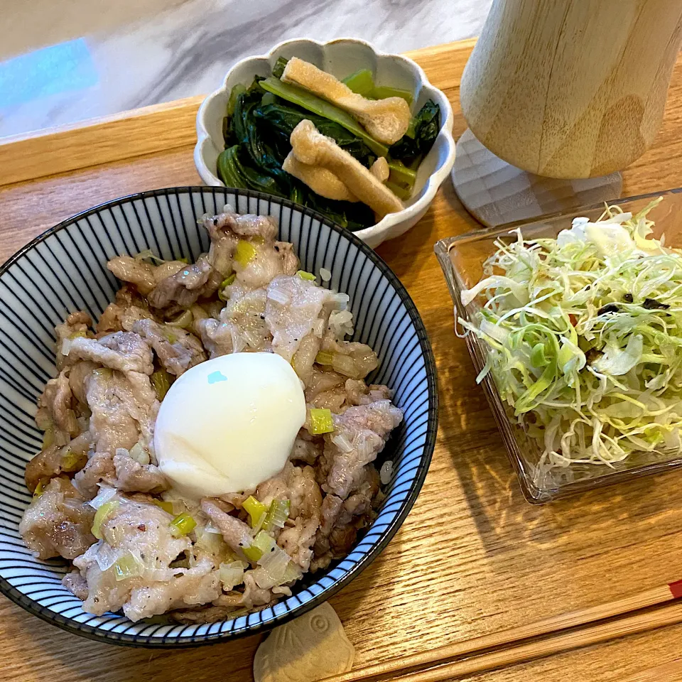 ねぎ塩豚カルビ丼|なつこさん