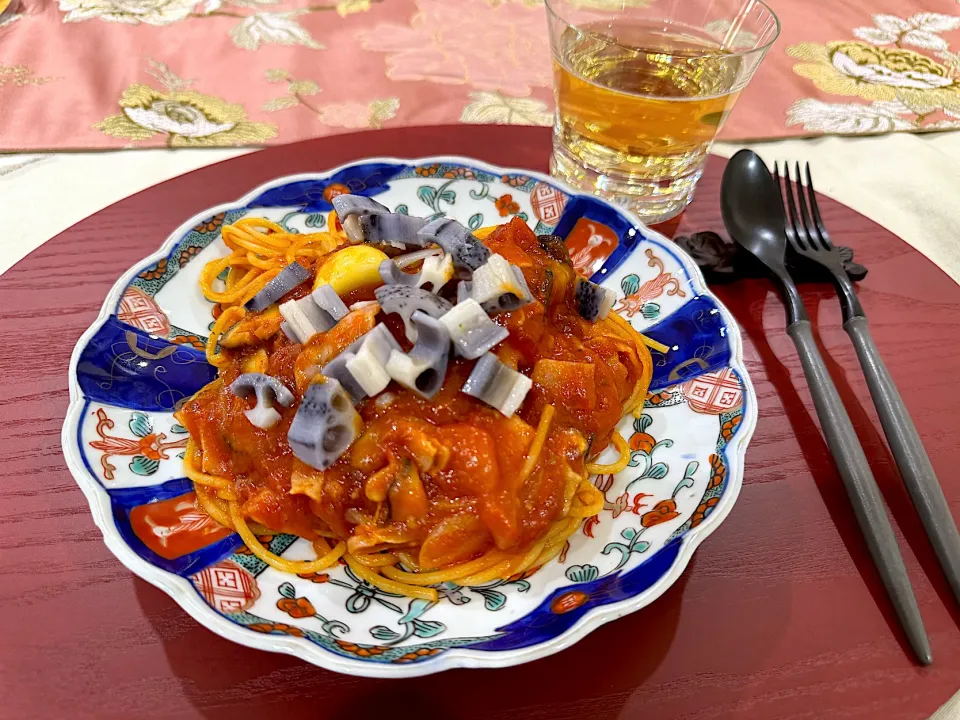 日曜日のお昼は息子と大好きなパスタをのんびり食しました🍝|Seikoさん