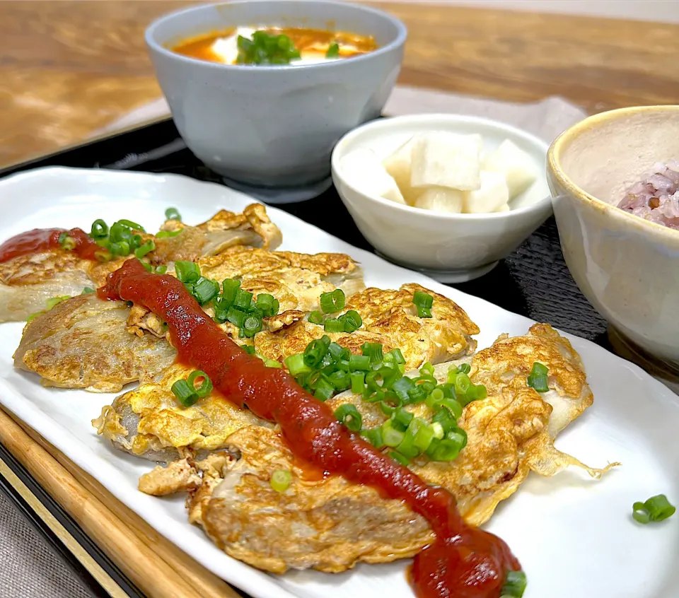 くまちゃんさんの料理 七海さんの料理 Tortang talong トルタンタロン🇵🇭焼き茄子のオムレツ（ピカタ）|くまちゃんさん