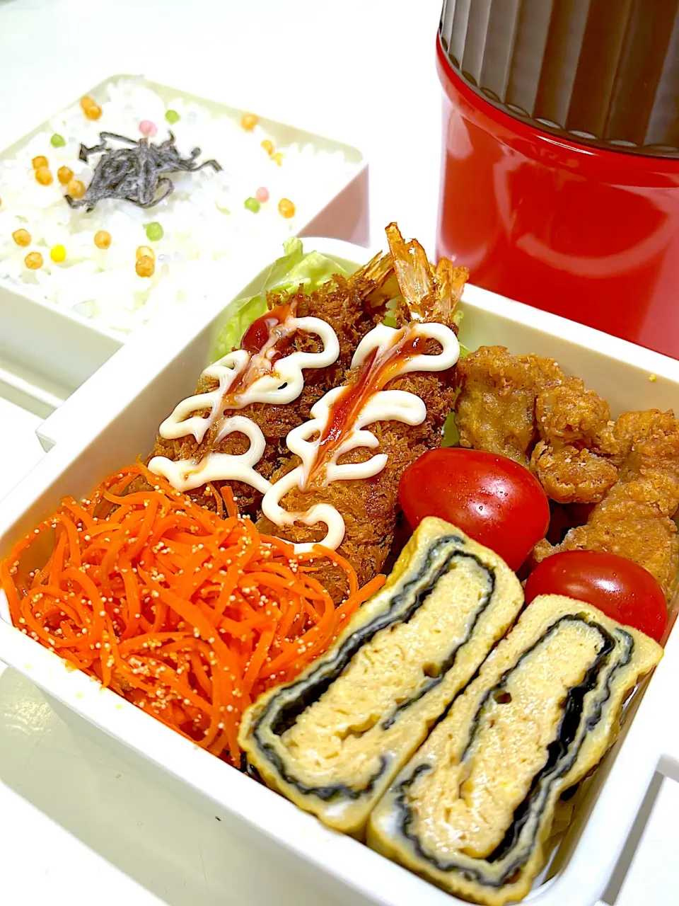 揚げ物祭り弁当🍱|mirrorさん